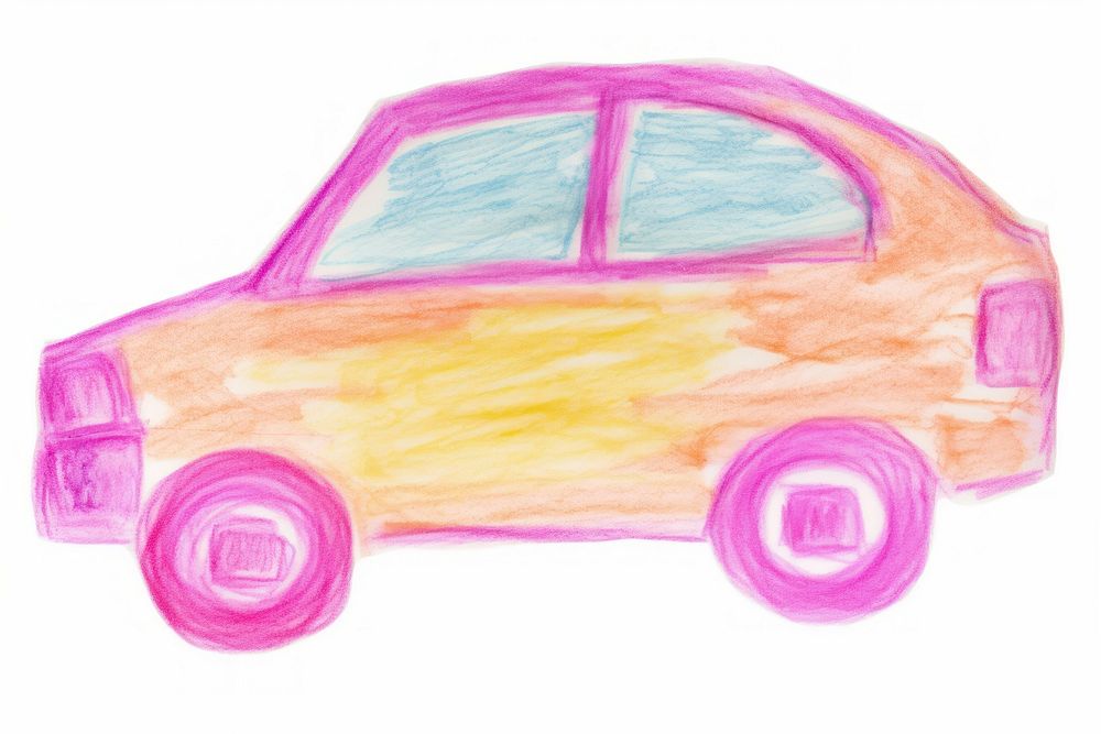 Car drawing sketch white background. AI generated Image by rawpixel.