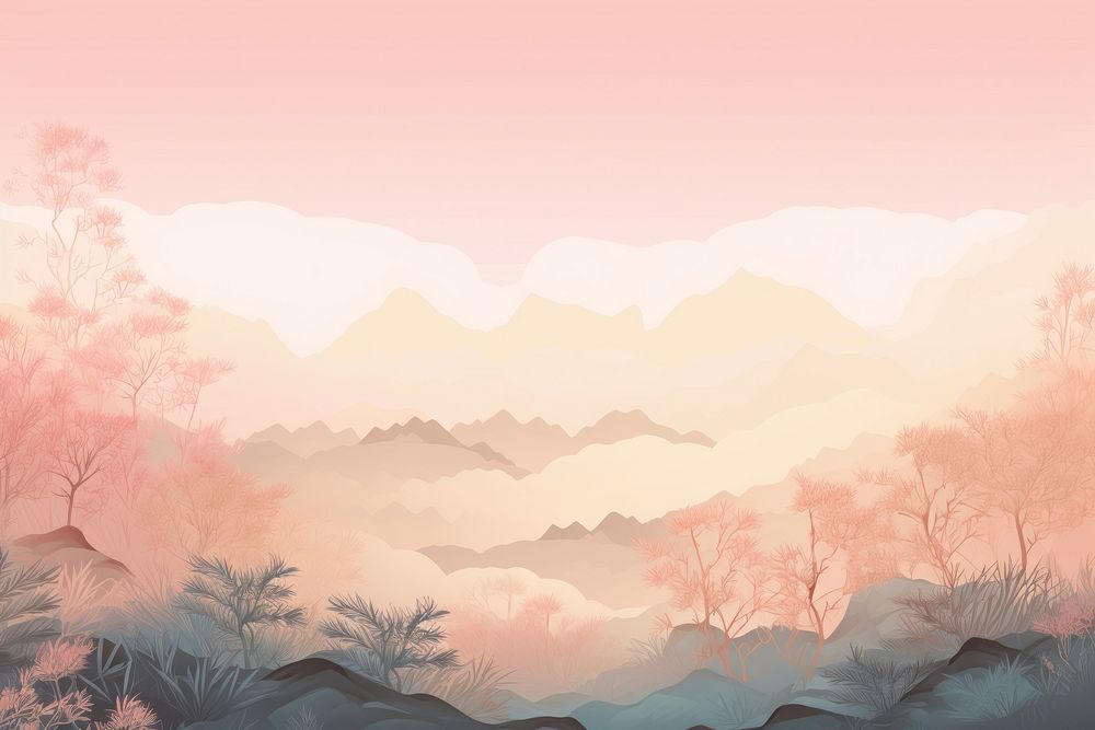 Chinese forest backgrounds landscape outdoors. AI generated Image by rawpixel.