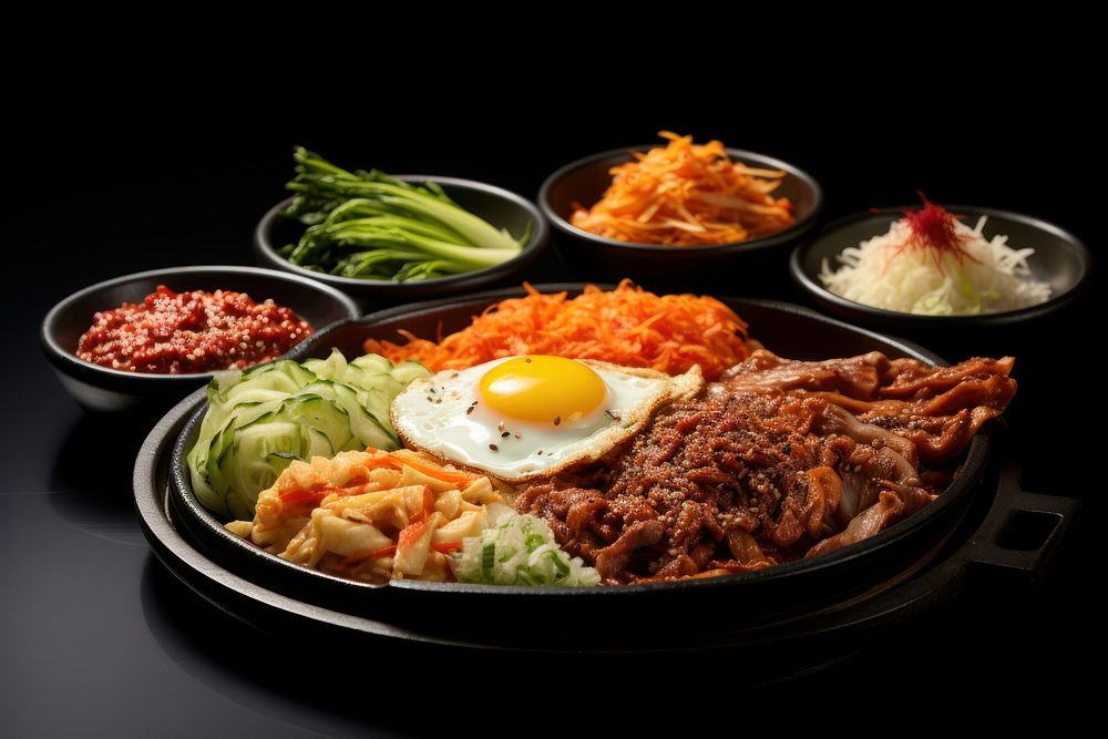 South Korean food lunch meal dish. AI generated Image by rawpixel.