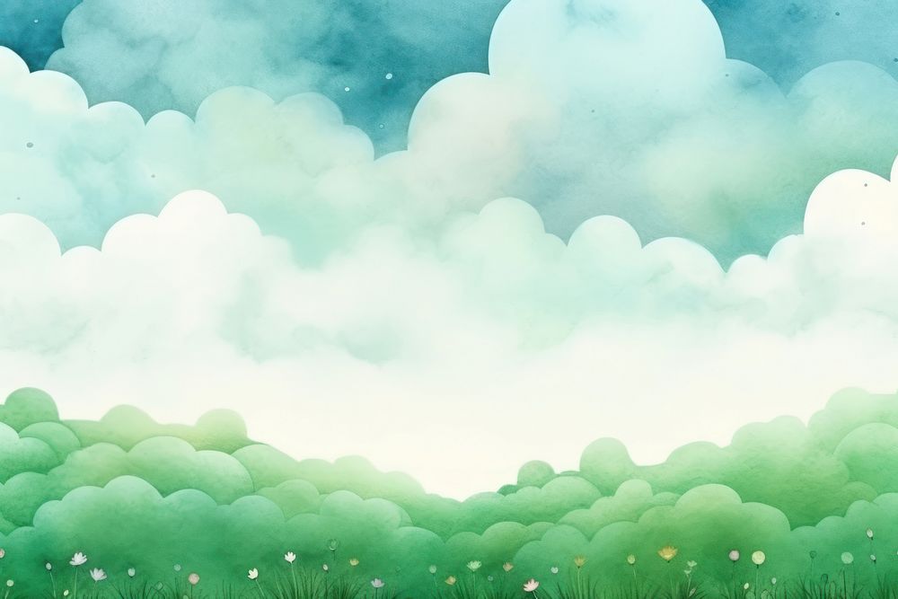 Green field pastel sky backgrounds outdoors nature. AI generated Image by rawpixel.