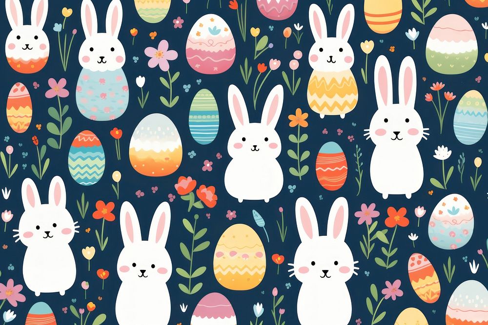 Easter pattern egg representation. AI generated Image by rawpixel.