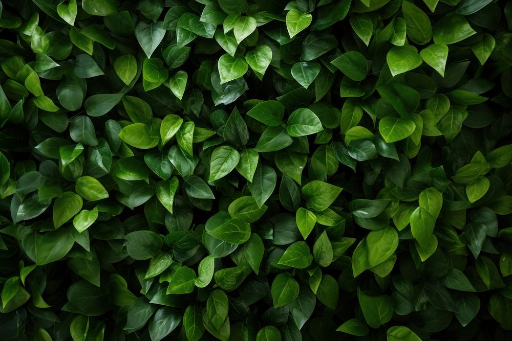 Wallpaper of organic green leaves wall plant leaf backgrounds. AI generated Image by rawpixel.