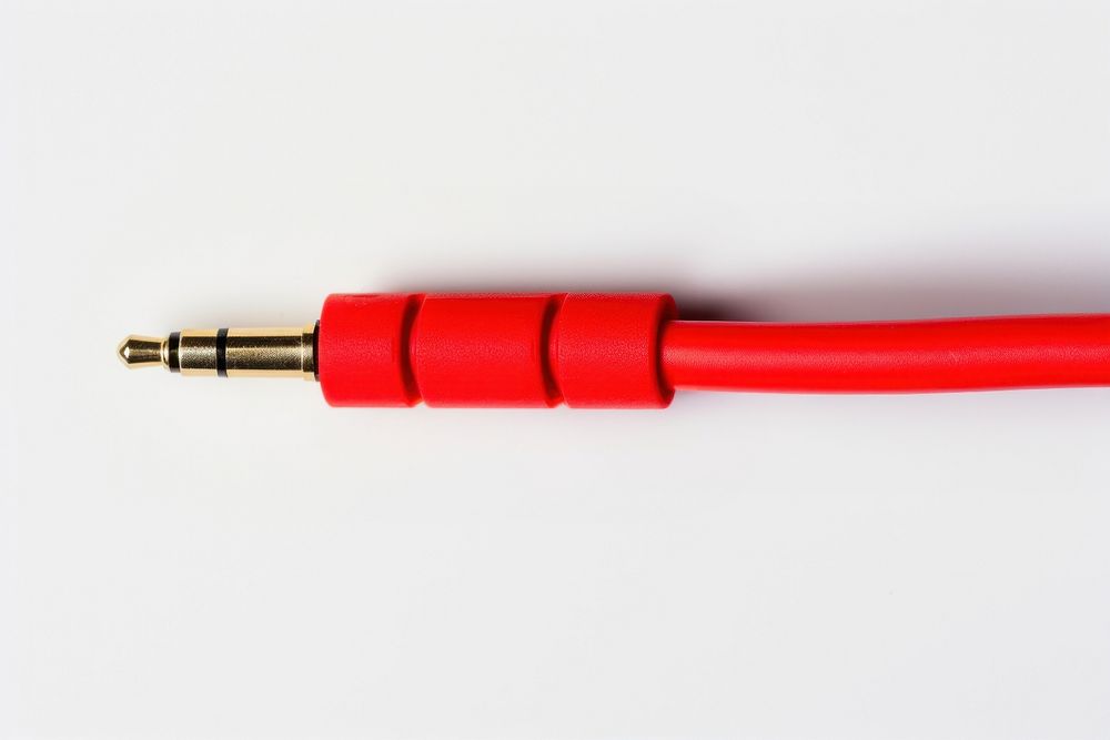 Aux cable white background electronics screwdriver. AI generated Image by rawpixel.
