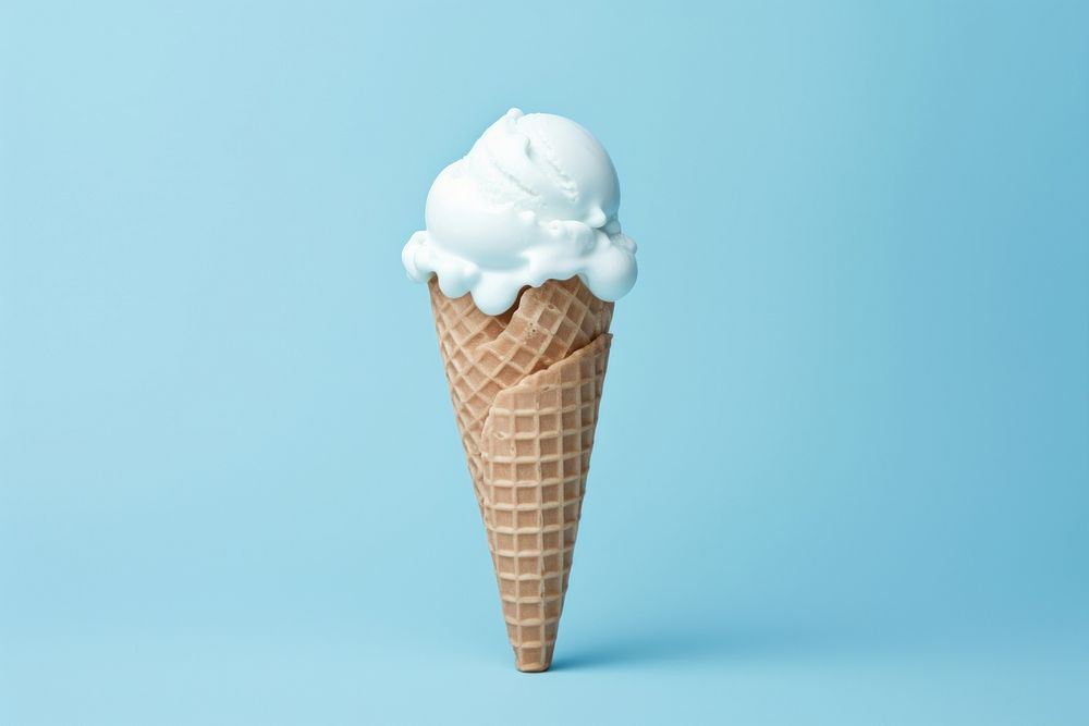 Ice cream dessert food blue. AI generated Image by rawpixel.