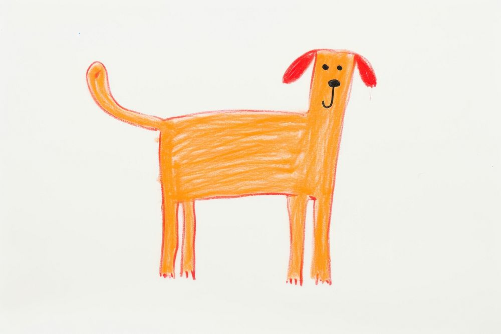 Dog drawing art animal. AI generated Image by rawpixel.