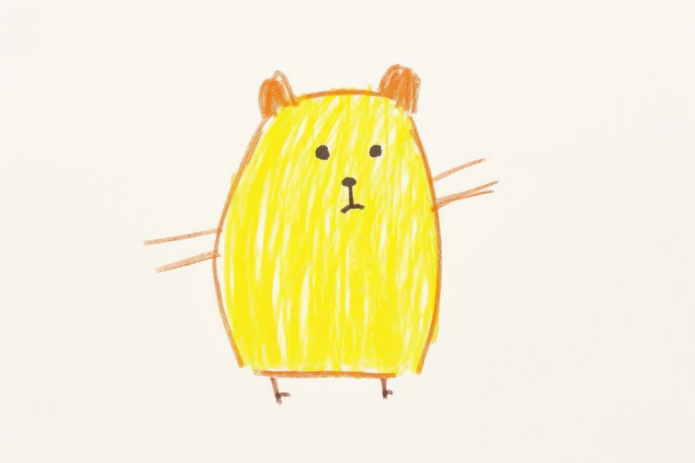 Hamster drawing animal art. AI generated Image by rawpixel.