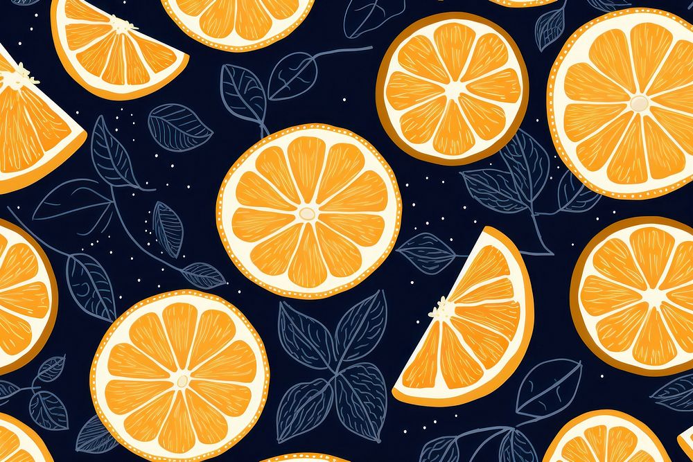 Grapefruit backgrounds pattern yellow. AI generated Image by rawpixel.
