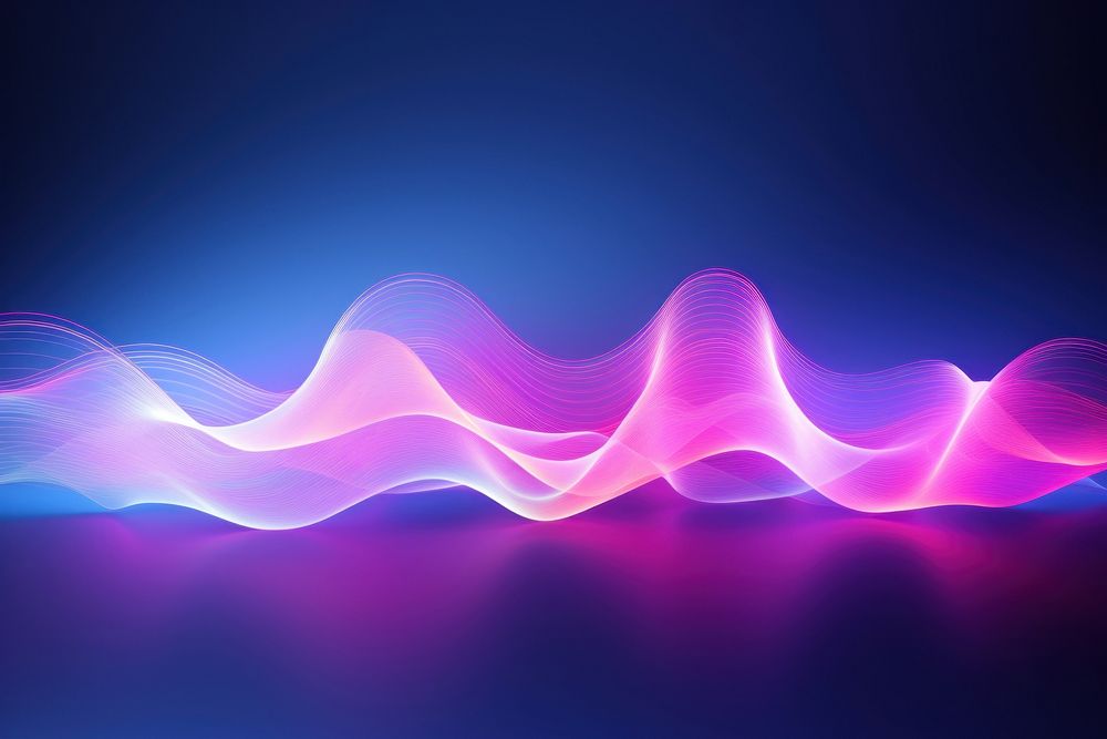 Soundwaves light backgrounds purple. AI generated Image by rawpixel.