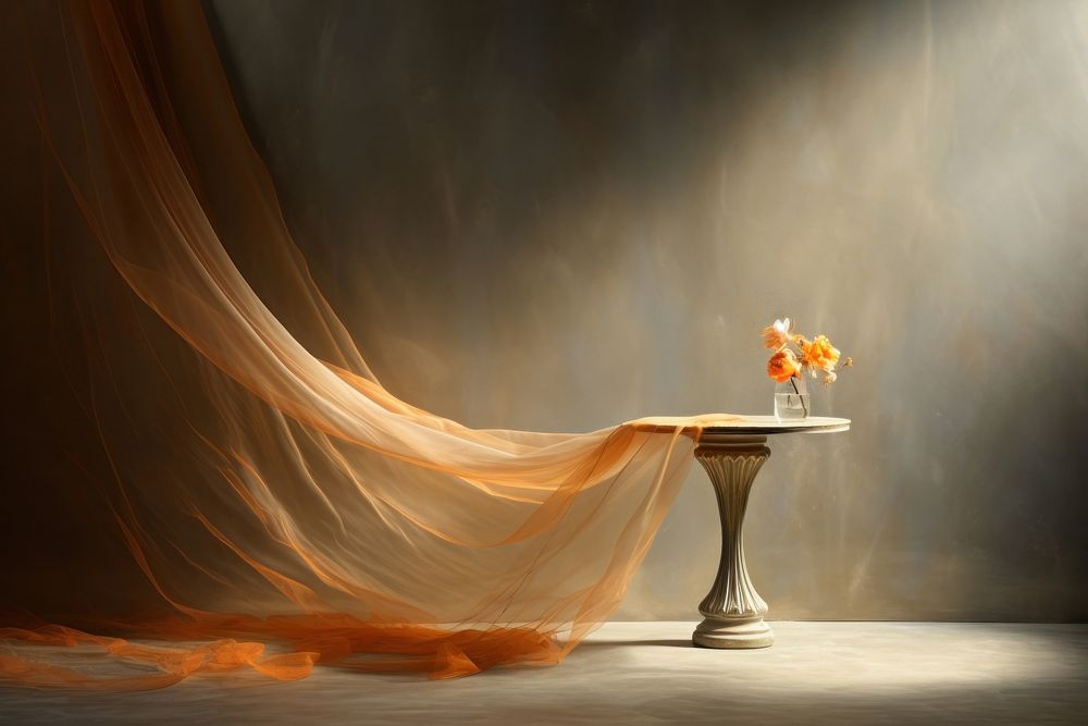 Backdrop table furniture flower. AI generated Image by rawpixel.