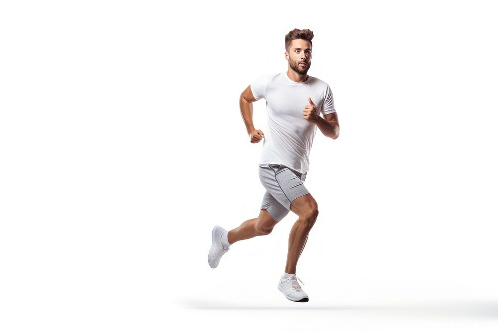 Jogging footwear running shorts. AI generated Image by rawpixel.