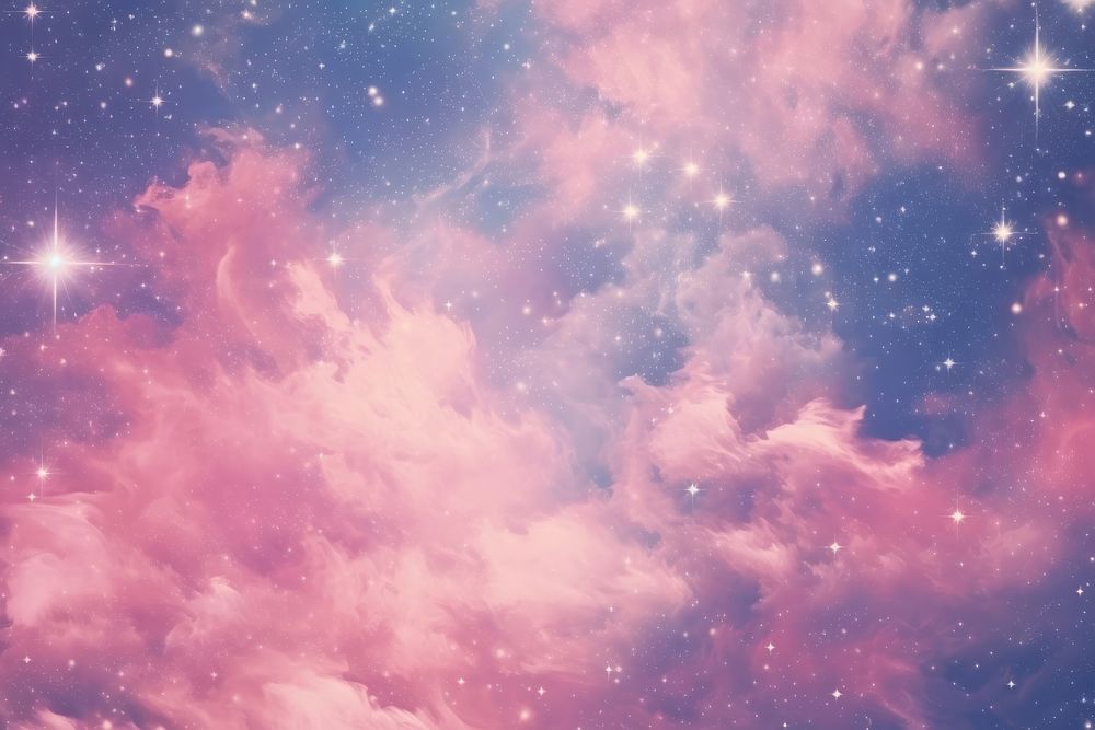 Galaxy with cloud backgrounds astronomy universe. AI generated Image by rawpixel.