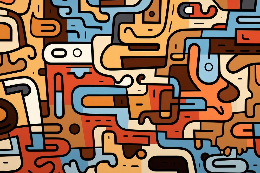 Doodles backgrounds graphics pattern. AI generated Image by rawpixel.