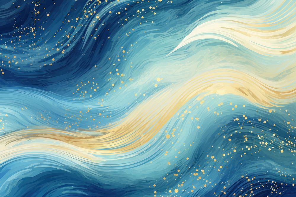 Galaxy and gold wavy line backgrounds outdoors pattern. 