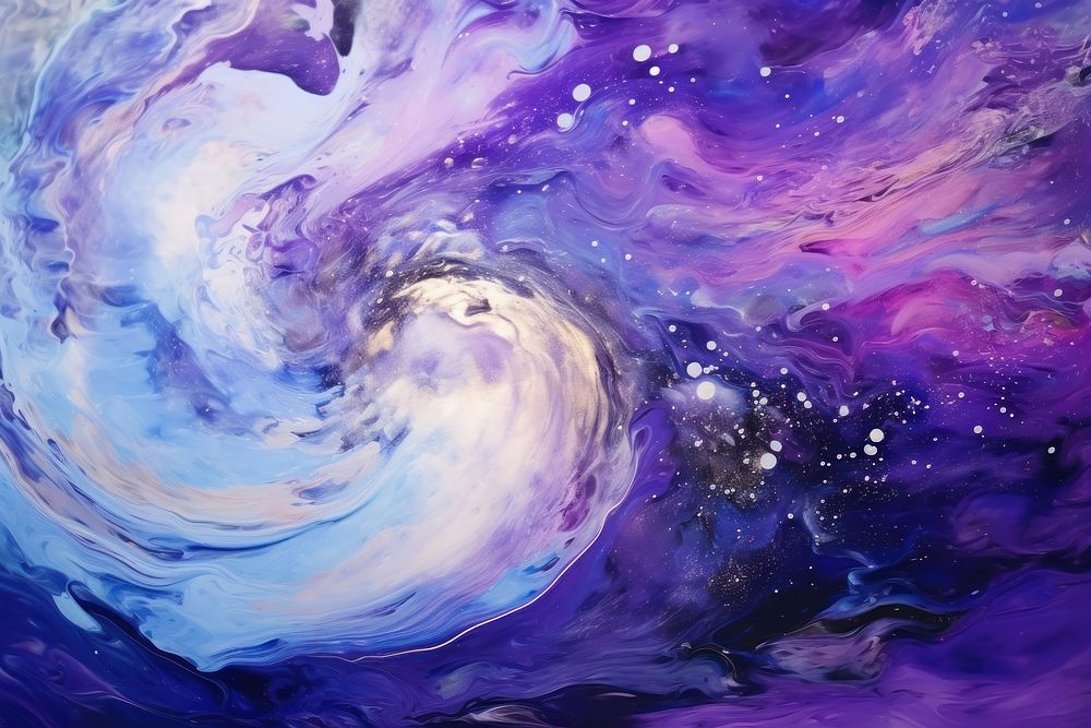 Planet in galaxy painting space backgrounds. AI generated Image by rawpixel.