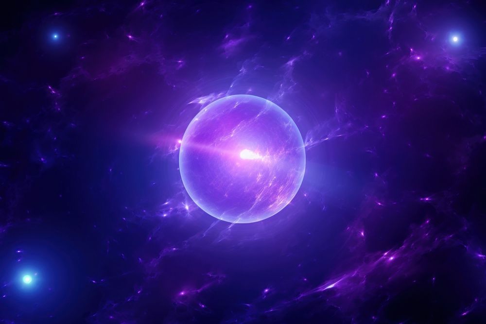 Solar planet purple backgrounds astronomy. AI generated Image by rawpixel.