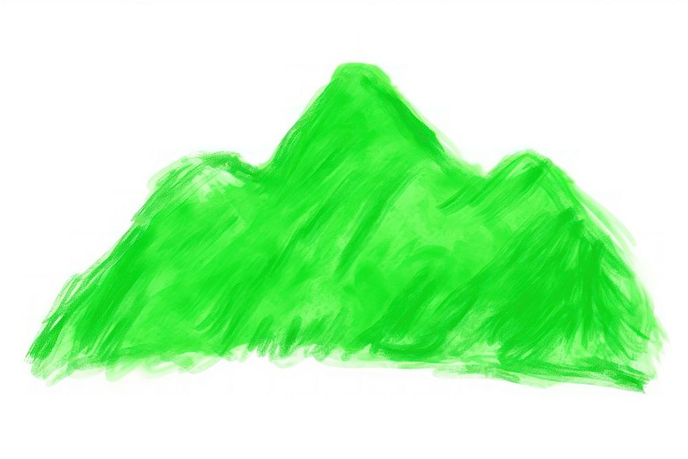 Green mountain backgrounds drawing white background. AI generated Image by rawpixel.