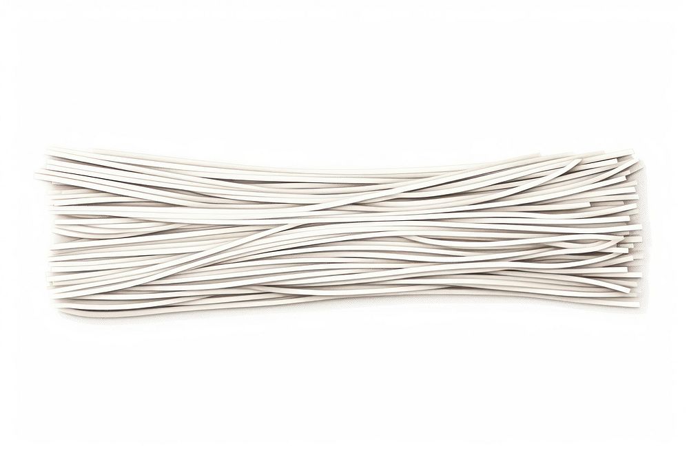 Uncooked spaghetti white line wire. AI generated Image by rawpixel.