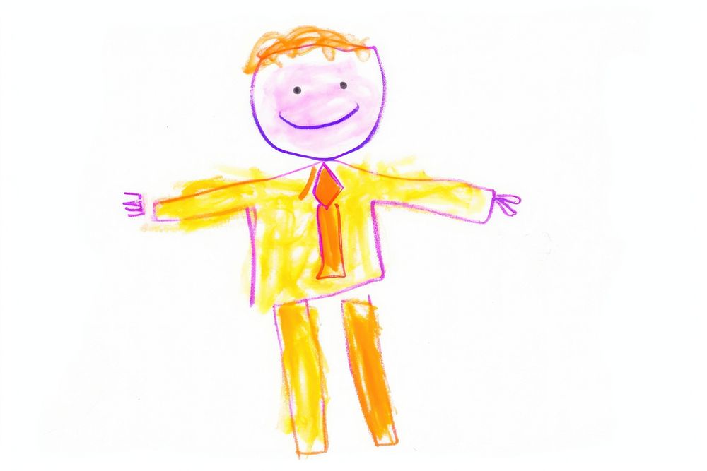 Daddy drawing sketch white background. AI generated Image by rawpixel.