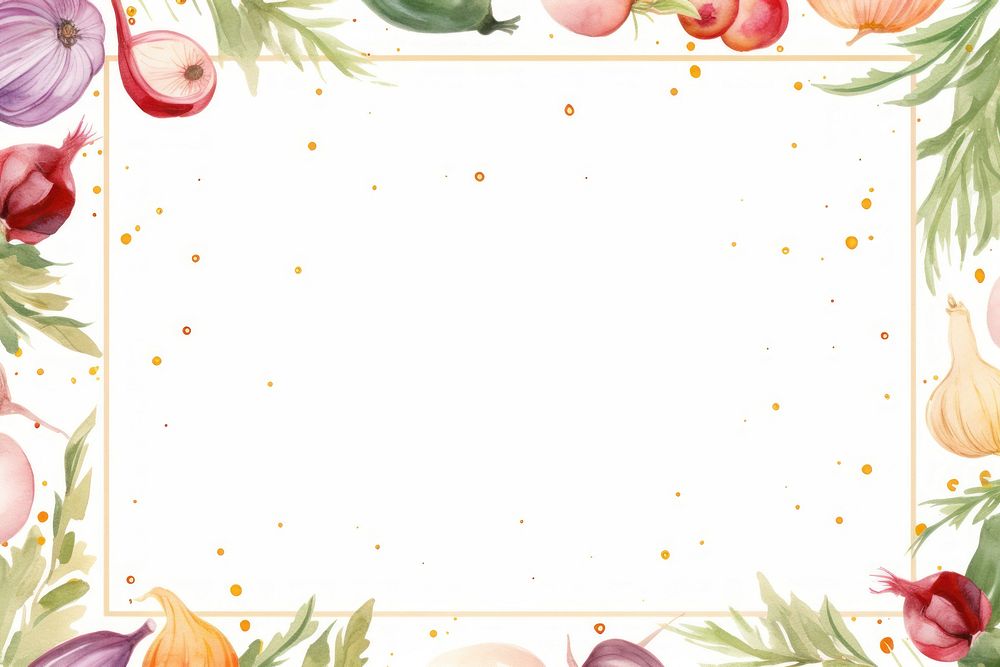 Fresh vegetable frame backgrounds pattern celebration. AI generated Image by rawpixel.