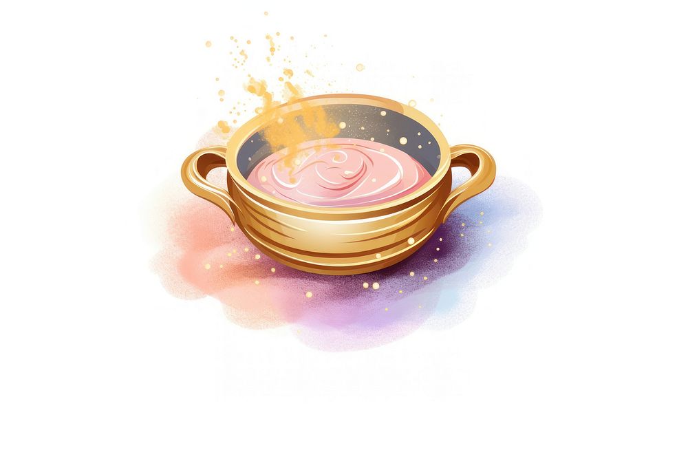 Hotpot cup white background freshness. AI generated Image by rawpixel.