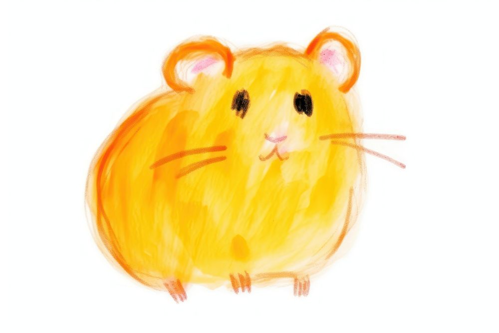 Hamster drawing rodent animal. AI generated Image by rawpixel.