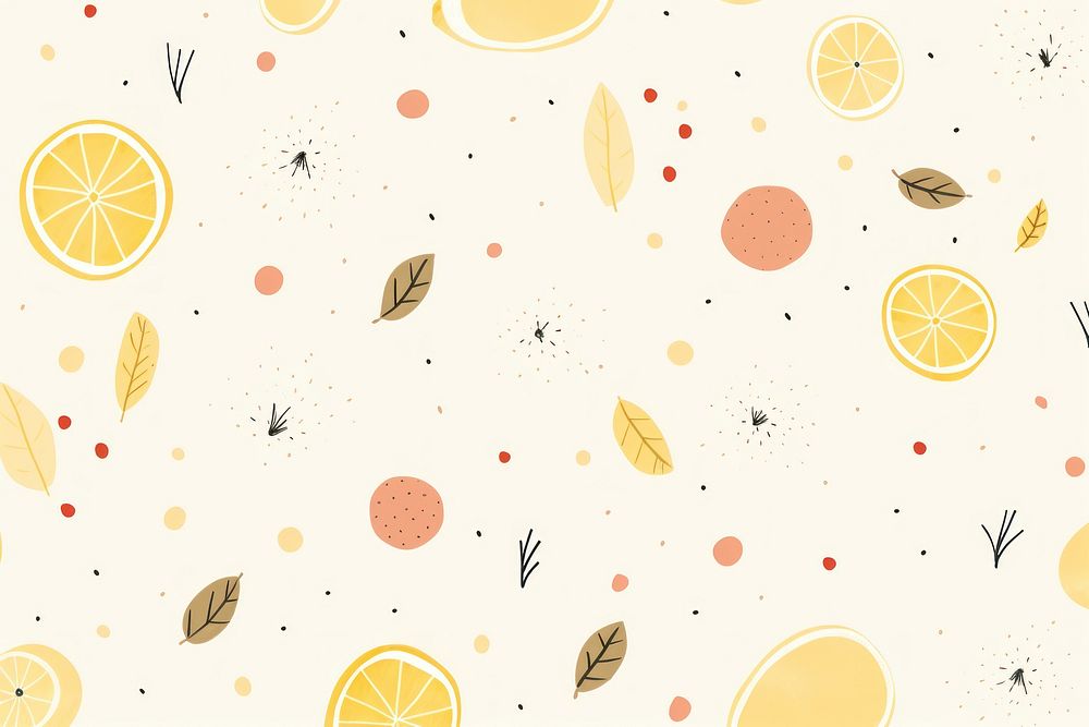 Fruit cute background pattern backgrounds lemon. AI generated Image by rawpixel.