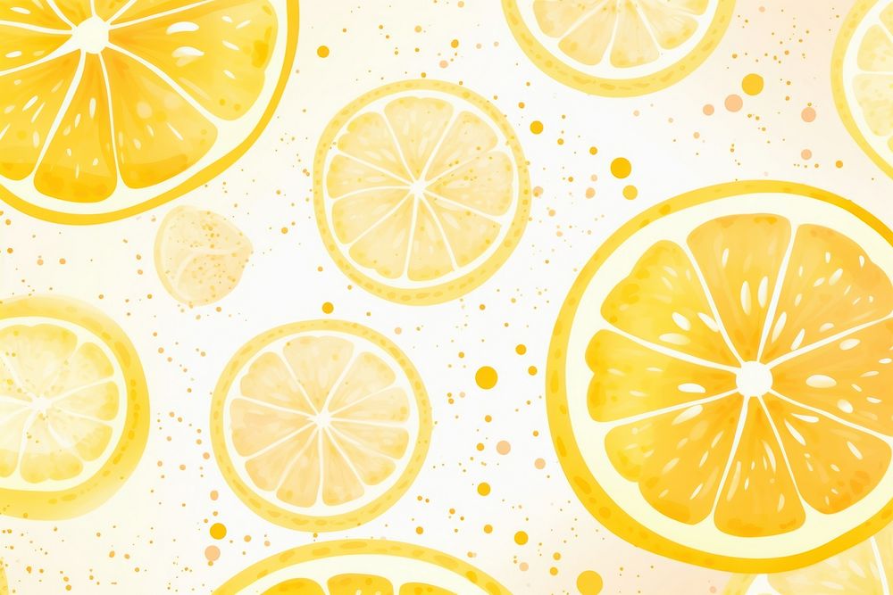 Lemon pattern backgrounds fruit line. AI generated Image by rawpixel.