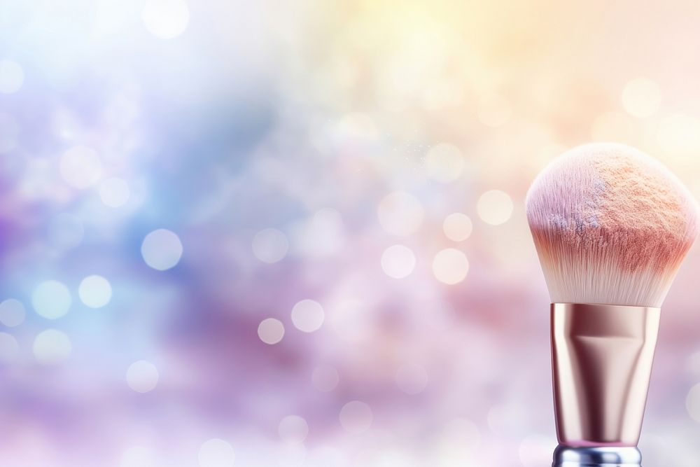 Make up brush cosmetics celebration perfection. AI generated Image by rawpixel.