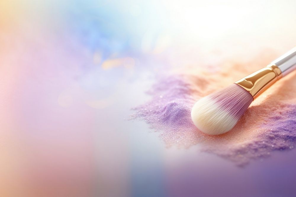 Make up brush cosmetics eyelash eyebrow. AI generated Image by rawpixel.