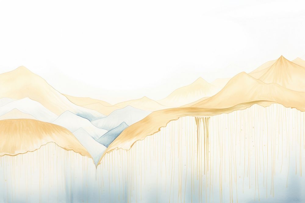 Waterfall backgrounds landscape drawing. AI generated Image by rawpixel.