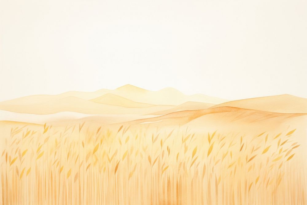 Wheat field backgrounds landscape nature. AI generated Image by rawpixel.