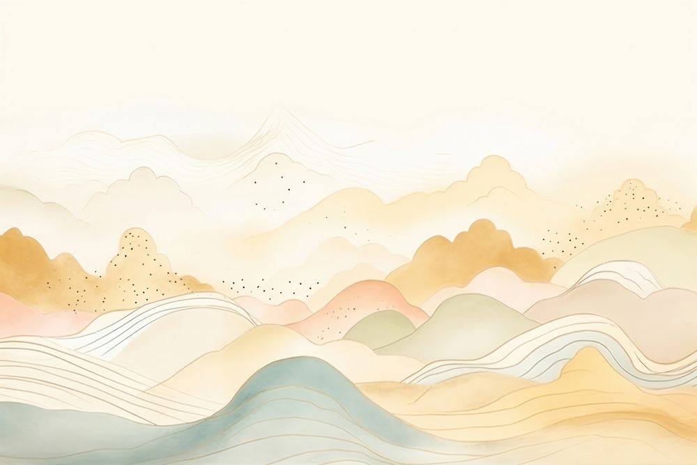 Chinese landscape backgrounds drawing sketch. AI generated Image by rawpixel.