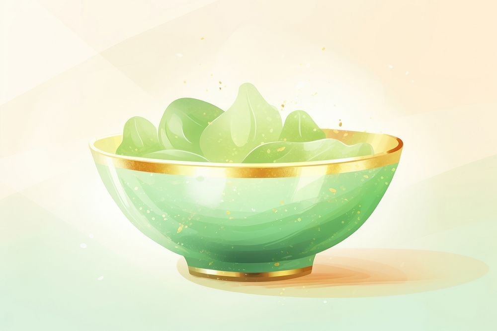 Salad bowl green freshness jacuzzi. AI generated Image by rawpixel.