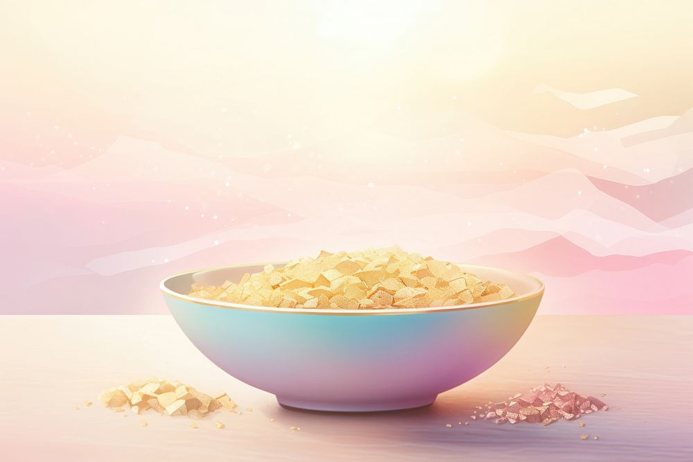 Salad bowl food freshness popcorn. AI generated Image by rawpixel.