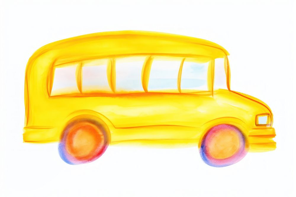 School bus vehicle drawing car. AI generated Image by rawpixel.
