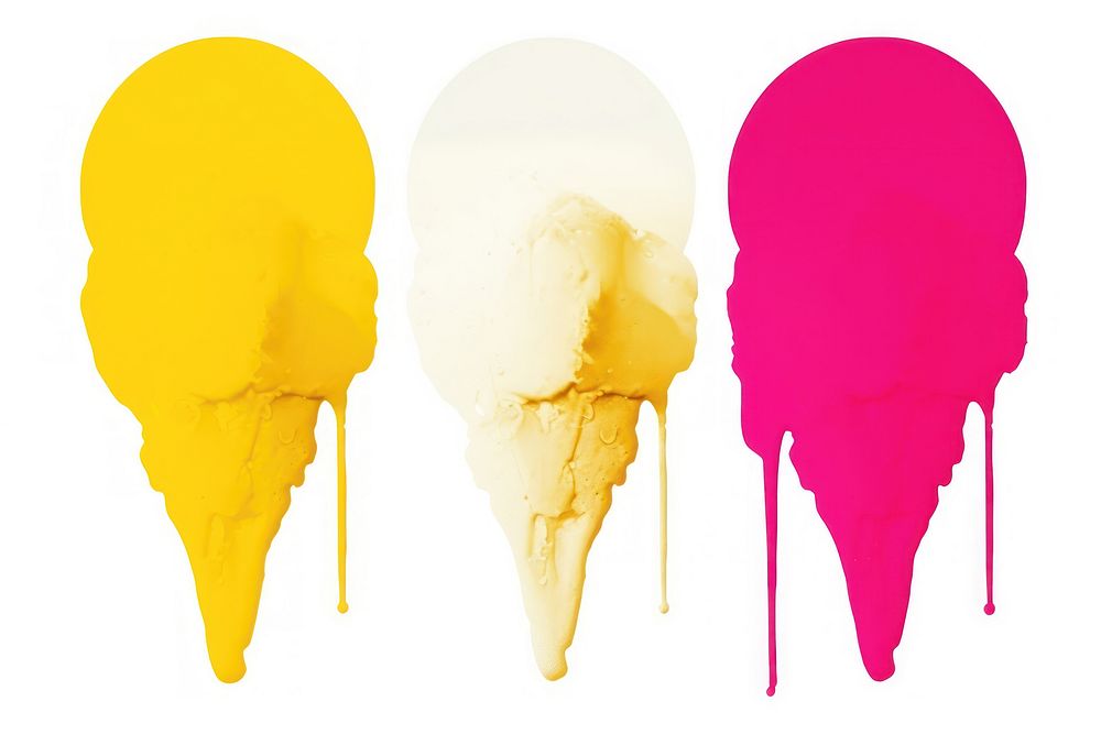 An ice cream dessert white background splattered. AI generated Image by rawpixel.