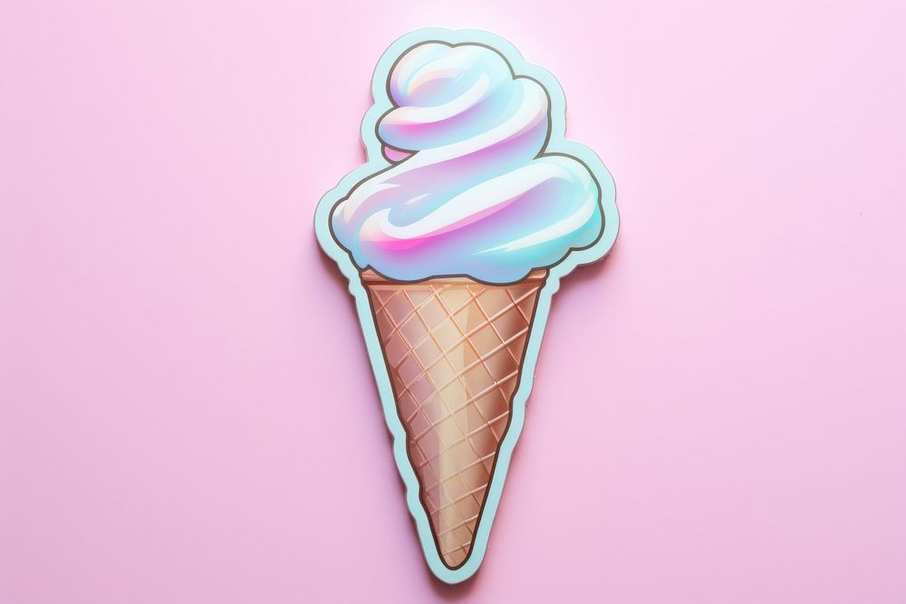 Icecream dessert shape food. AI generated Image by rawpixel.