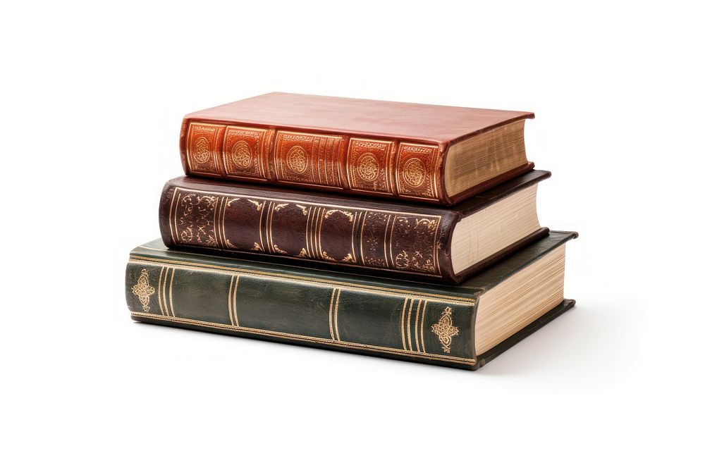 Stack of books publication library white background. AI generated Image by rawpixel.