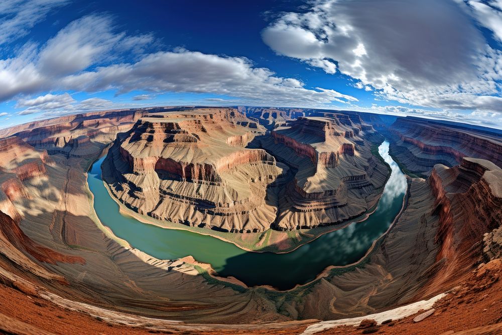 Grand canyon landscape panoramic outdoors. AI generated Image by rawpixel.