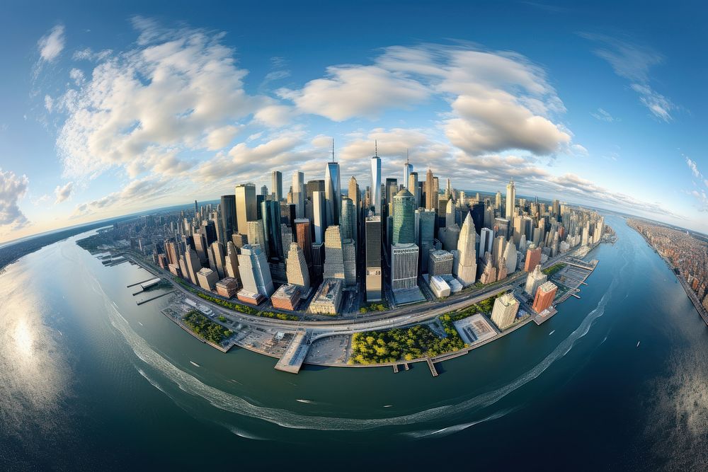 New york city architecture landscape cityscape. AI generated Image by rawpixel.