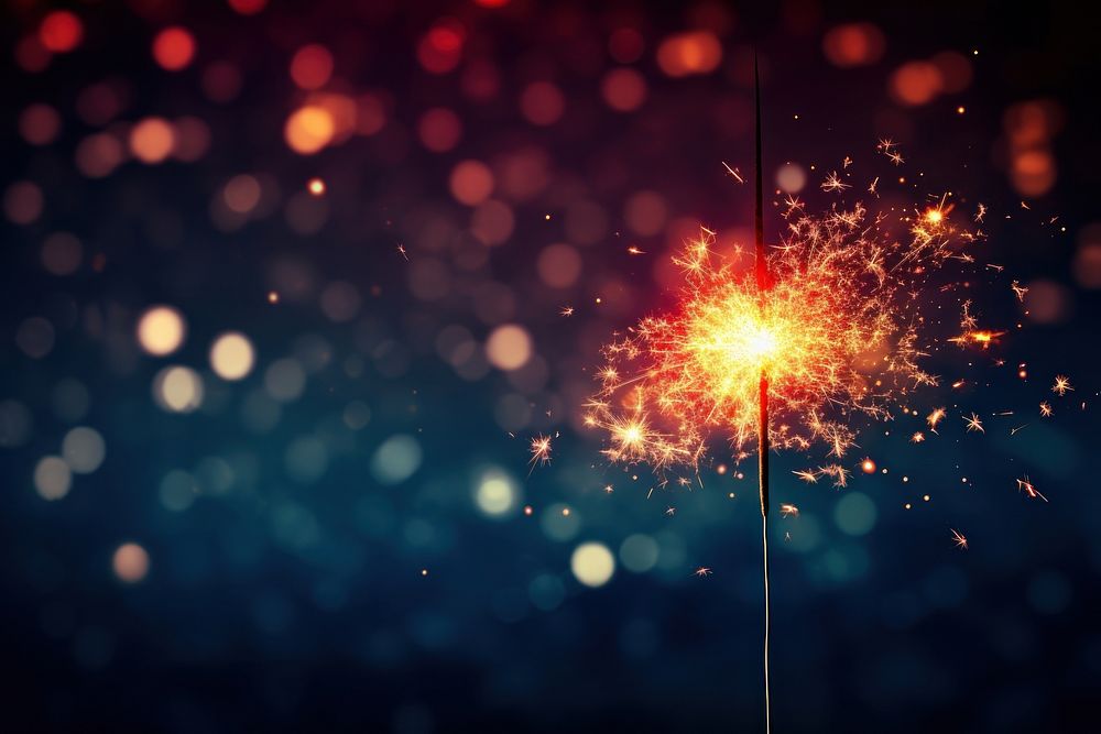 Sparkler night fireworks outdoors. AI generated Image by rawpixel.