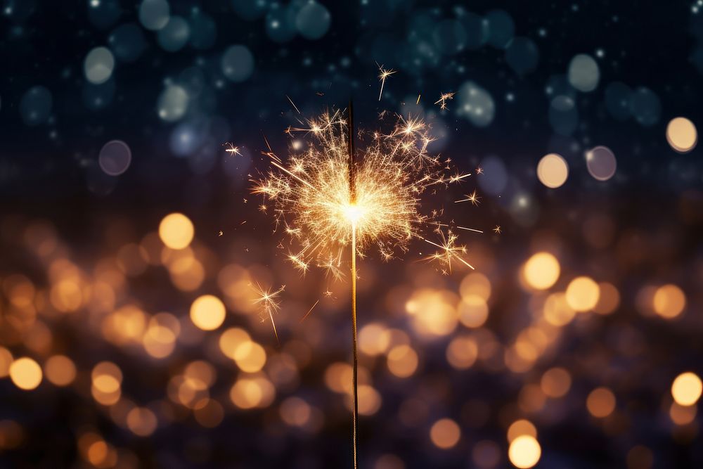 Sparkler night fireworks outdoors. AI generated Image by rawpixel.
