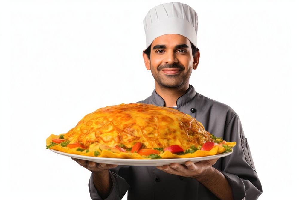 Ros omelette holding adult food. AI generated Image by rawpixel.