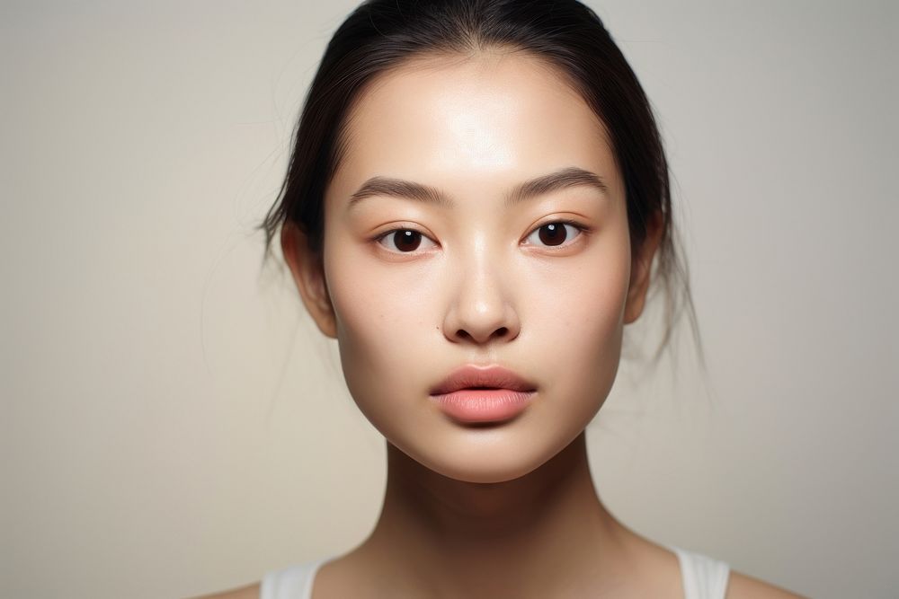 Asian woman skin portrait adult. 