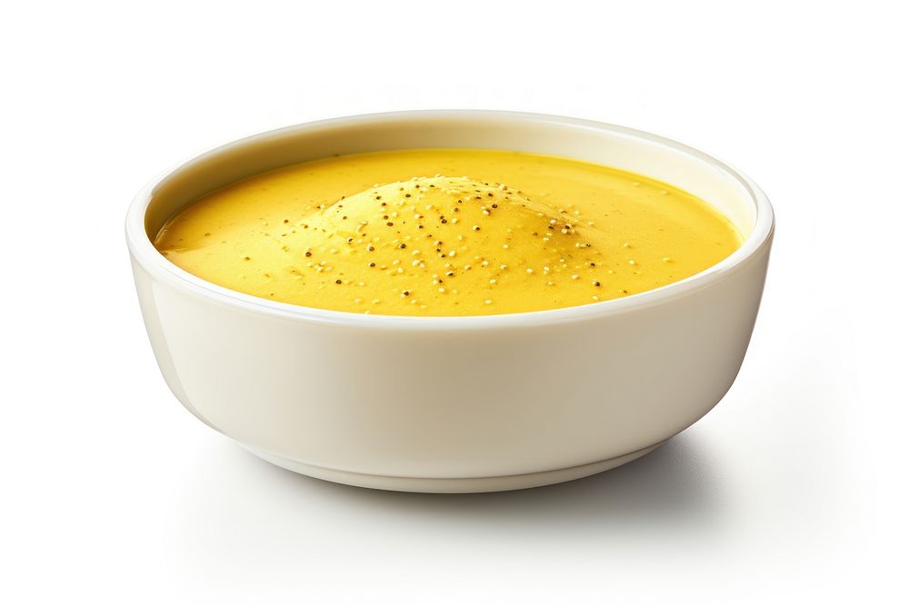 Mustard bowl food dish. AI generated Image by rawpixel.