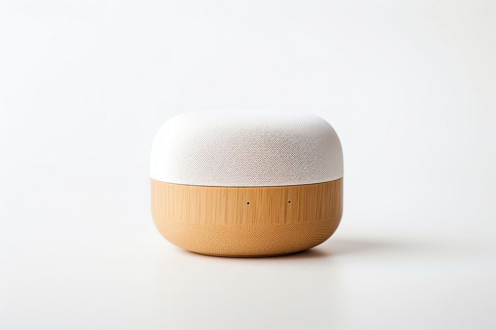 Bluetooth speaker white background technology simplicity. AI generated Image by rawpixel.