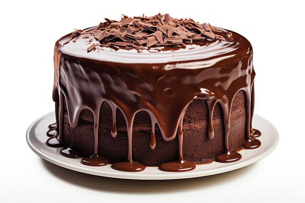 Chocolate fudge cake dessert food sachertorte. AI generated Image by rawpixel.