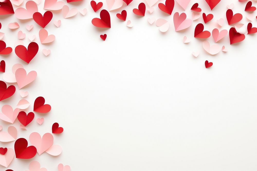 Valentine day paper cut style Images backgrounds petal celebration. AI generated Image by rawpixel.