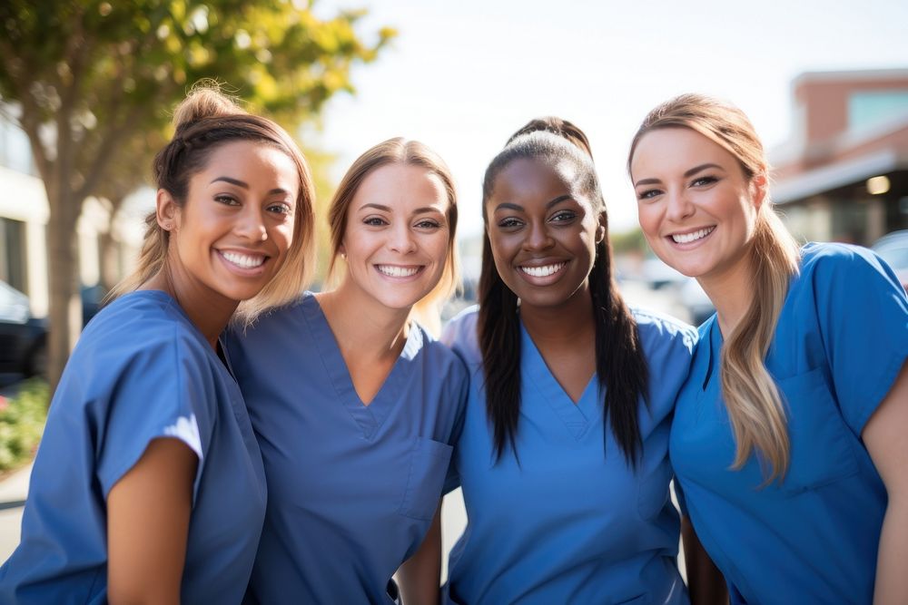 Nurses smiling adult smile. AI generated Image by rawpixel.