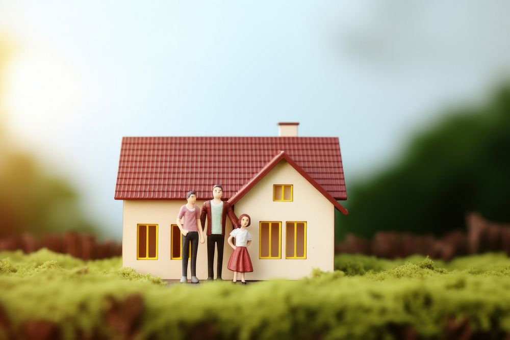 Happy family house architecture building. AI generated Image by rawpixel.